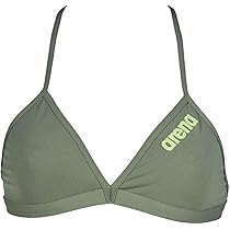 Amazon.com: ARENA Solid Tie Back MaxLife Bikini Top, Army